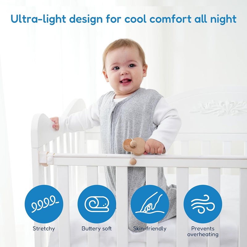 TotAha unisex-baby 0.5 Tog Sleep Sack 3 Pack baby sleeping sack - Image 2